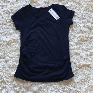 Myra navy maternity top